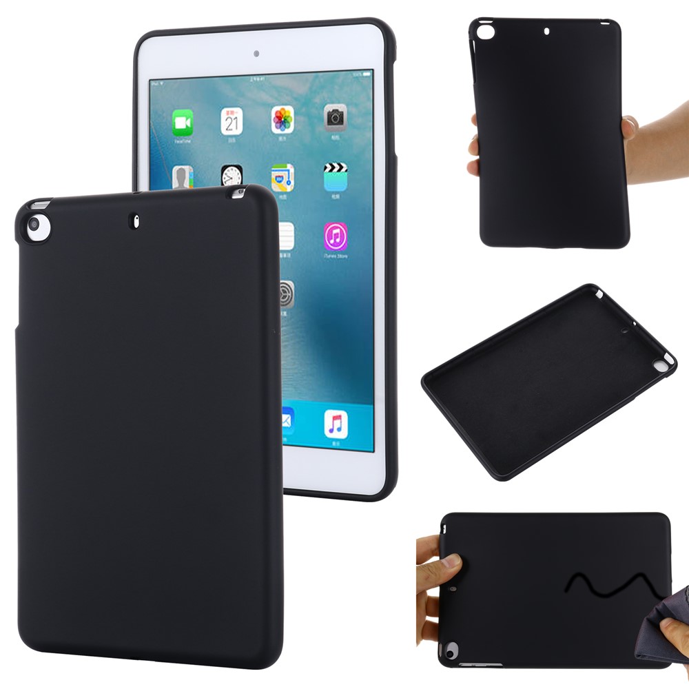 Liquid Silicone Soft Tablet Case Protective Shell for iPad mini (2019) 7.9 inch/4/3/2/1 - Black-9