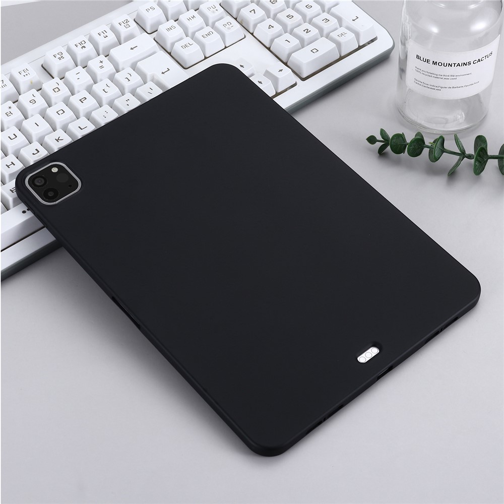 Solid Color Liquid Silicone Tablet Case Cover for iPad Pro 11-inch (2021)/(2020)/(2018) - Black-10