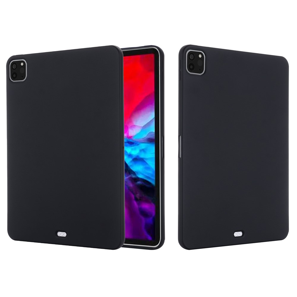 Solid Color Liquid Silicone Tablet Case Cover for iPad Pro 11-inch (2021)/(2020)/(2018) - Black-3