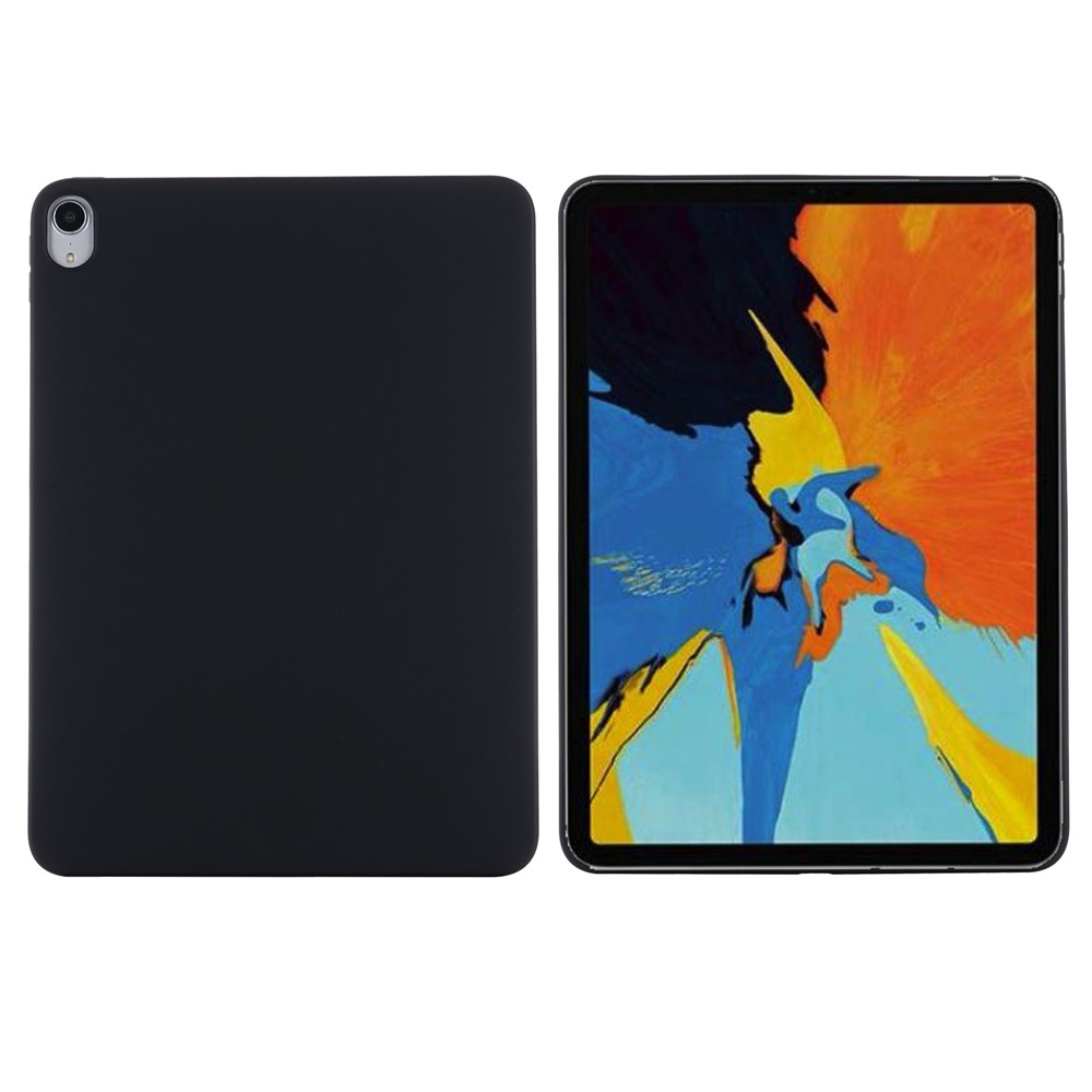 Liquid Silicone Smart Tablet Cover Shell for iPad Air (2020) - Black-2