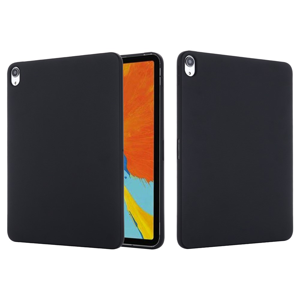 Liquid Silicone Smart Tablet Cover Shell for iPad Air (2020) - Black-3