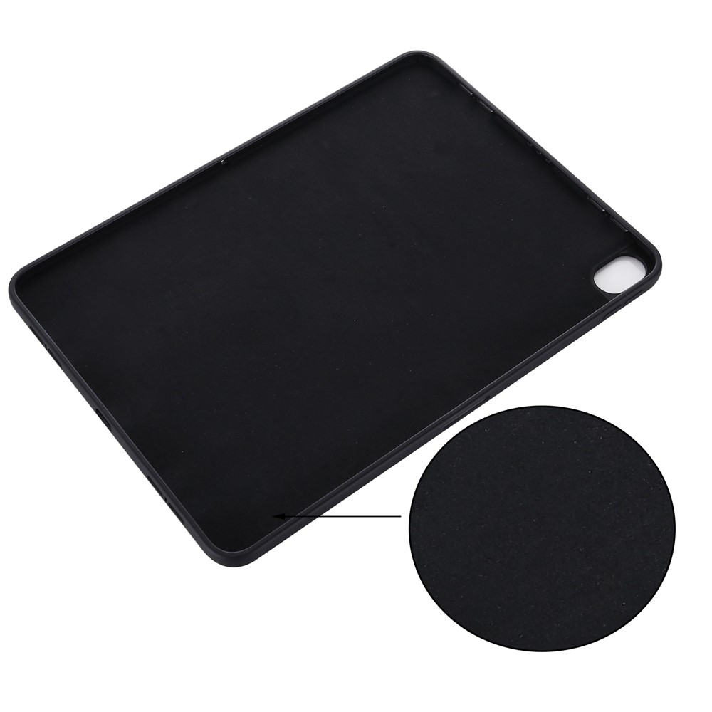 Liquid Silicone Smart Tablet Cover Shell for iPad Air (2020) - Black-6