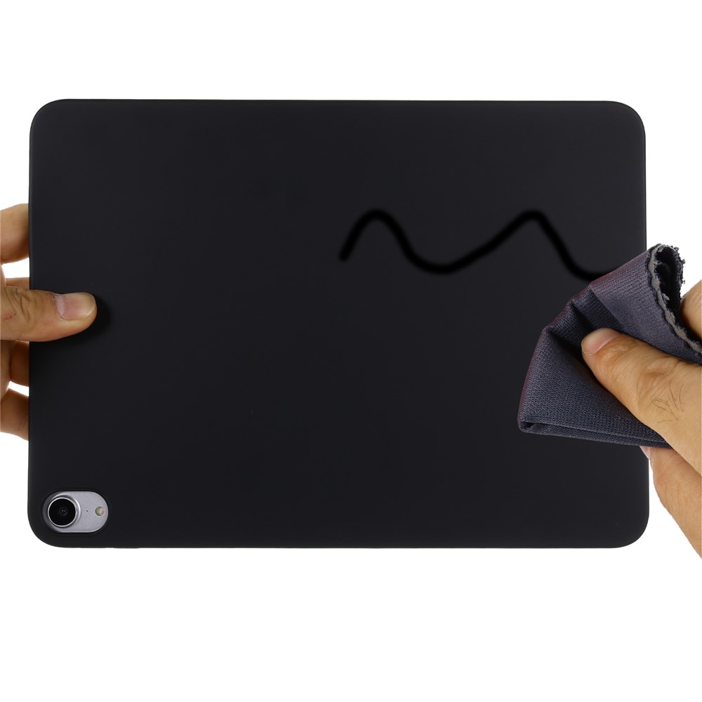 Liquid Silicone Smart Tablet Cover Shell for iPad Air (2020) - Black-7