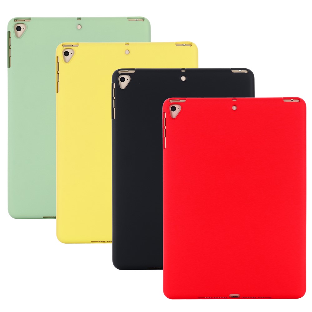 Full Body Slim Soft Liquid Silicone Shockproof Protective Case for iPad 9.7-inch (2018) / (2017) / iPad 5 / iPad 6 - Black-11