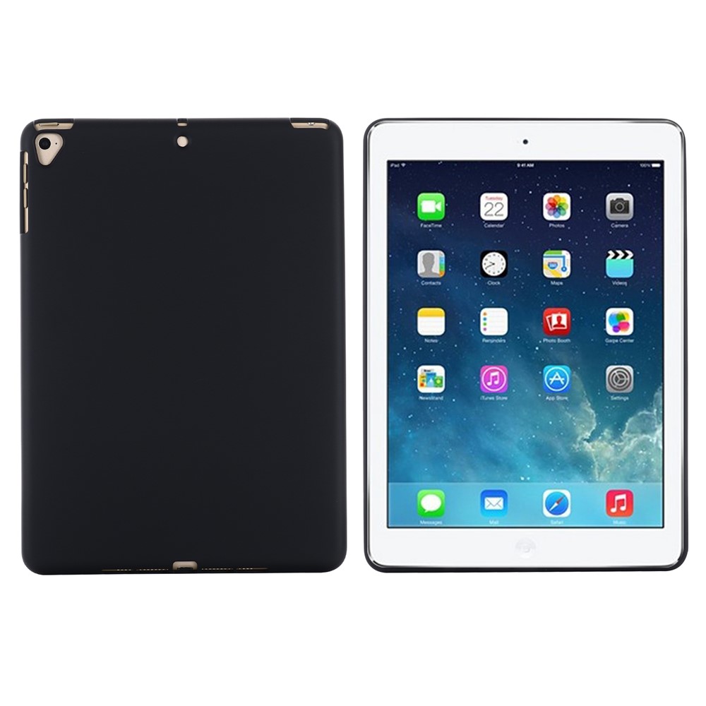 Full Body Slim Soft Liquid Silicone Shockproof Protective Case for iPad 9.7-inch (2018) / (2017) / iPad 5 / iPad 6 - Black-2