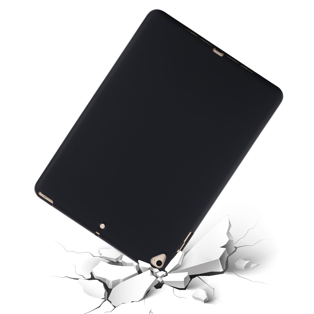 Full Body Slim Soft Liquid Silicone Shockproof Protective Case for iPad 9.7-inch (2018) / (2017) / iPad 5 / iPad 6 - Black-4