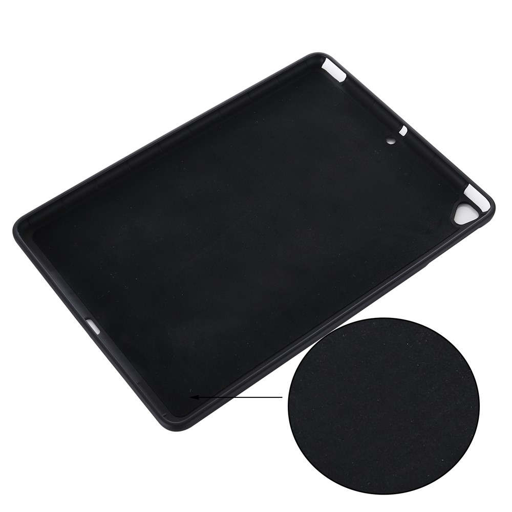Full Body Slim Soft Liquid Silicone Shockproof Protective Case for iPad 9.7-inch (2018) / (2017) / iPad 5 / iPad 6 - Black-6