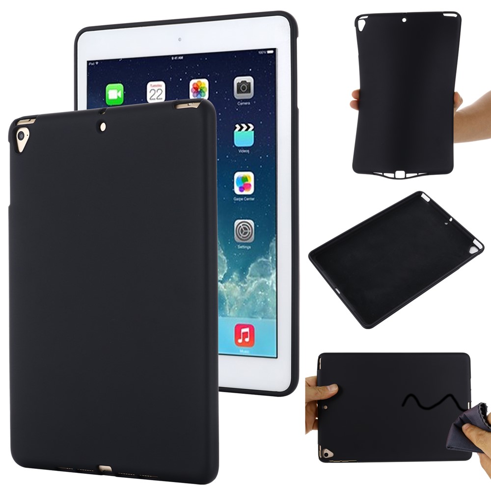 Full Body Slim Soft Liquid Silicone Shockproof Protective Case for iPad 9.7-inch (2018) / (2017) / iPad 5 / iPad 6 - Black-9