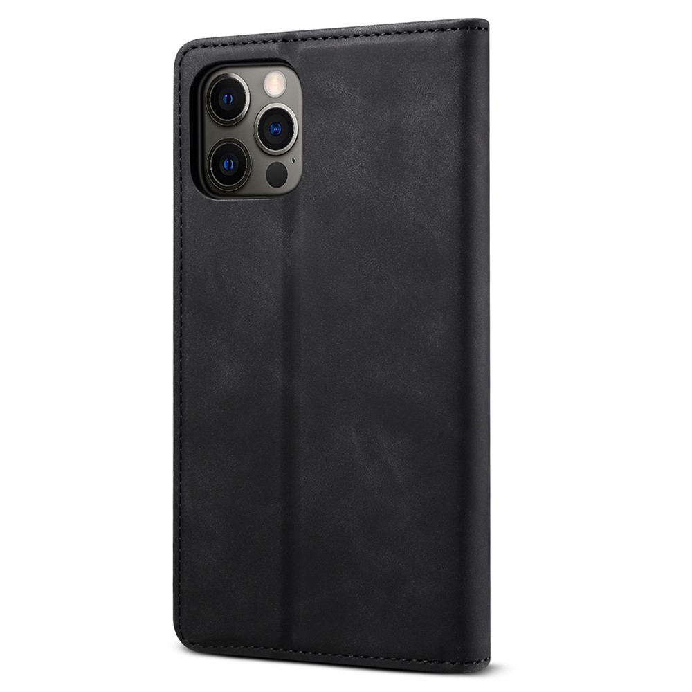 GUSSIM Secure Closing Magnet Shell Skin Feel Protective Cover Case for iPhone 12 Pro Max - Black-3