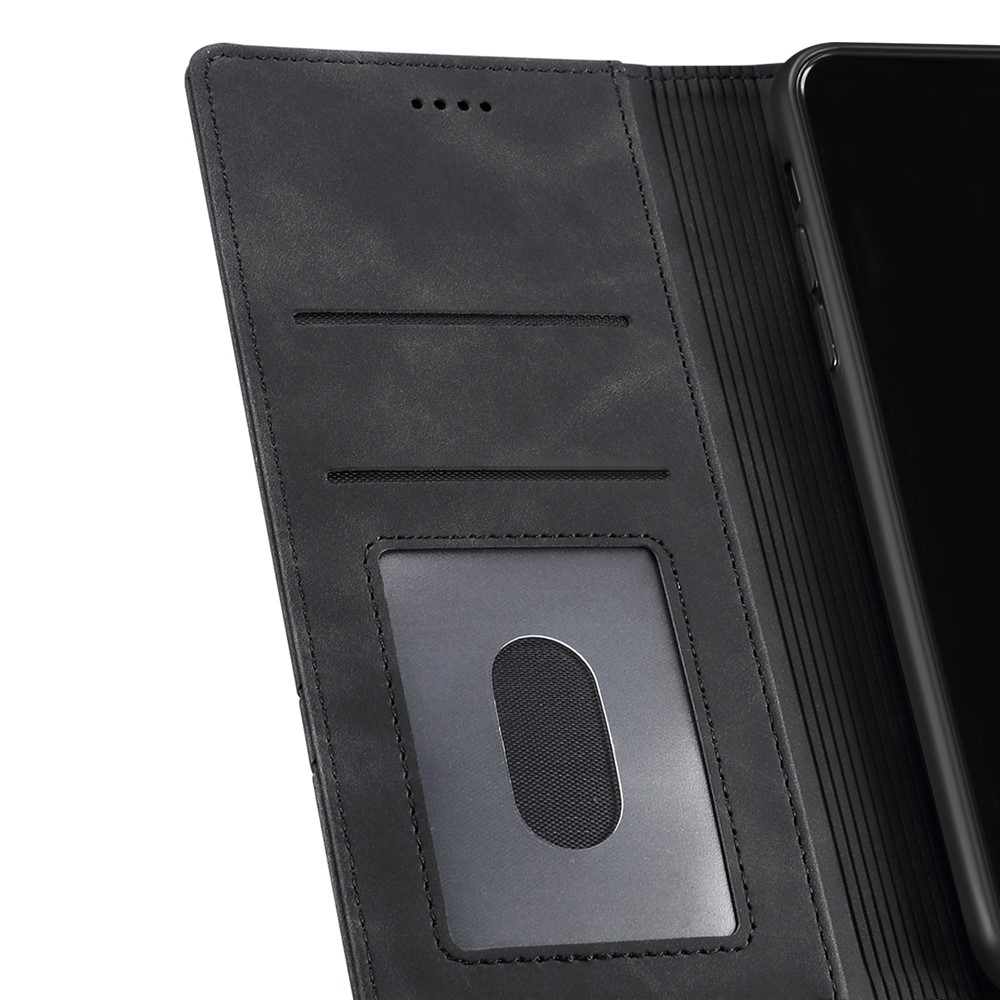 GUSSIM Secure Closing Magnet Shell Skin Feel Protective Cover Case for iPhone 12 Pro Max - Black-4