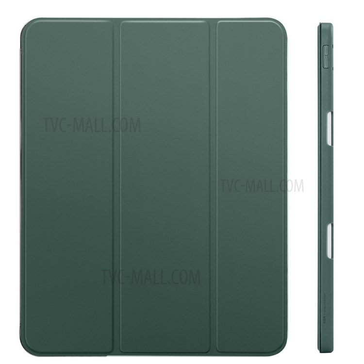 ESR Rebound Pencil Series Slim Smart Case Flexible TPU Back Cover with Pen Slot for iPad Pro 12.9-inch (2021)/(2020) - Green-11
