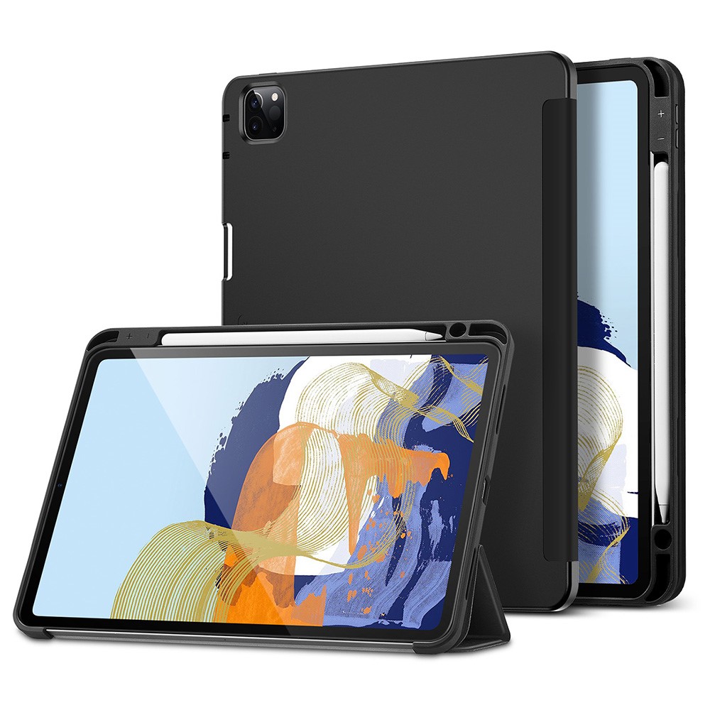 ESR Rebound Pencil Series Flexible TPU Smart Case Back Cover with Pen Slot for iPad Pro 11-inch (2021)/(2020) - Black-10
