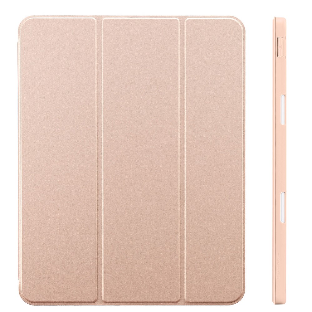 ESR Rebound Pencil Series Flexible TPU Smart Case Back Cover with Pen Slot for iPad Pro 11-inch (2021)/(2020) - Rose Gold-11