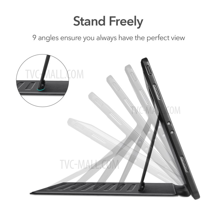 ESR Sentry Multi-angle Stand Rugged Protection Case with Pen Slot for iPad Pro 12.9-inch (2021) - Black-2