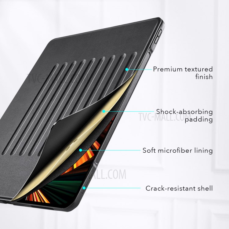 ESR Sentry Multi-angle Stand Rugged Protection Case with Pen Slot for iPad Pro 12.9-inch (2021) - Black-7