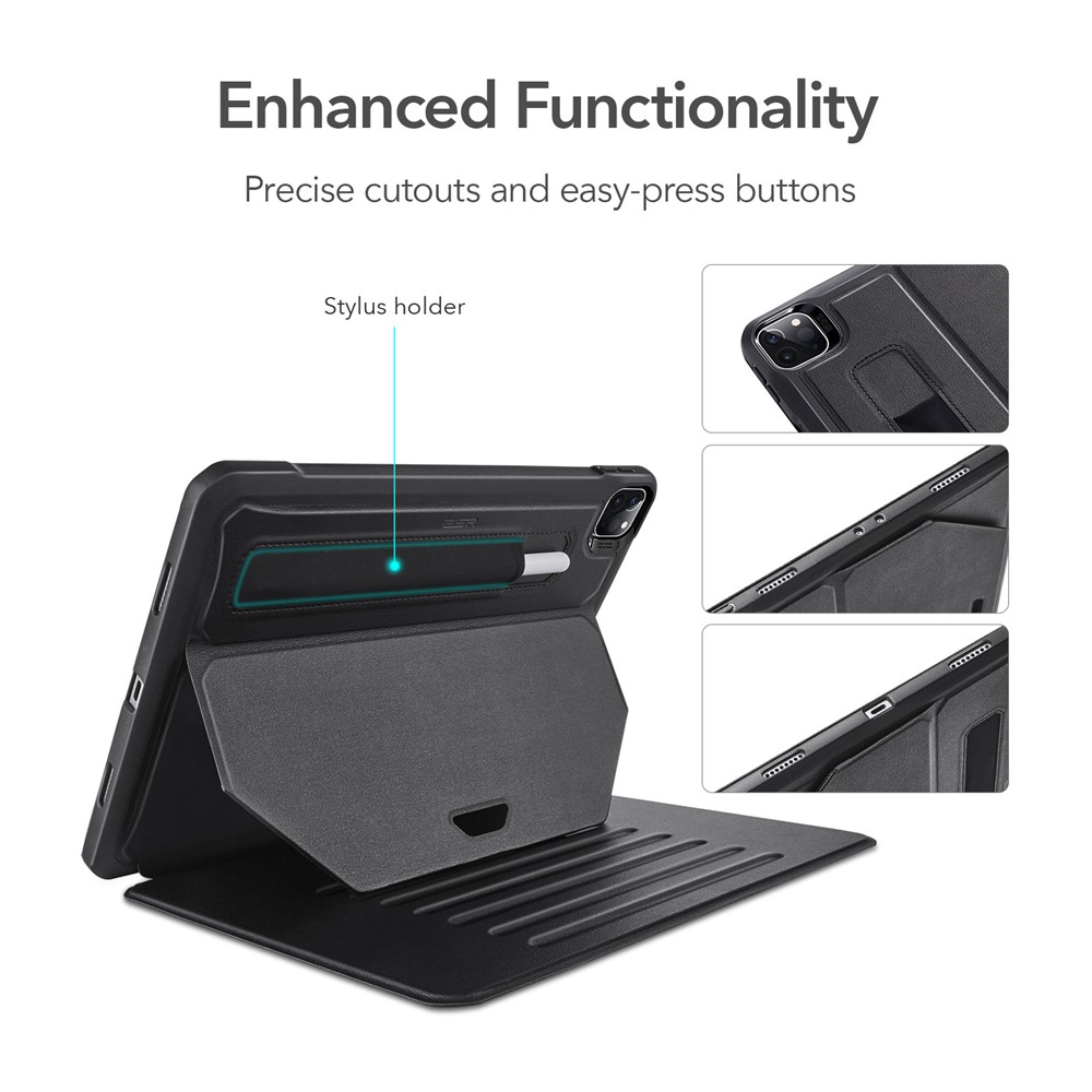 ESR Sentry Rugged Protection Multi-angle Stand Case with Pen Slot for iPad Pro 11-inch (2021) - Black-2