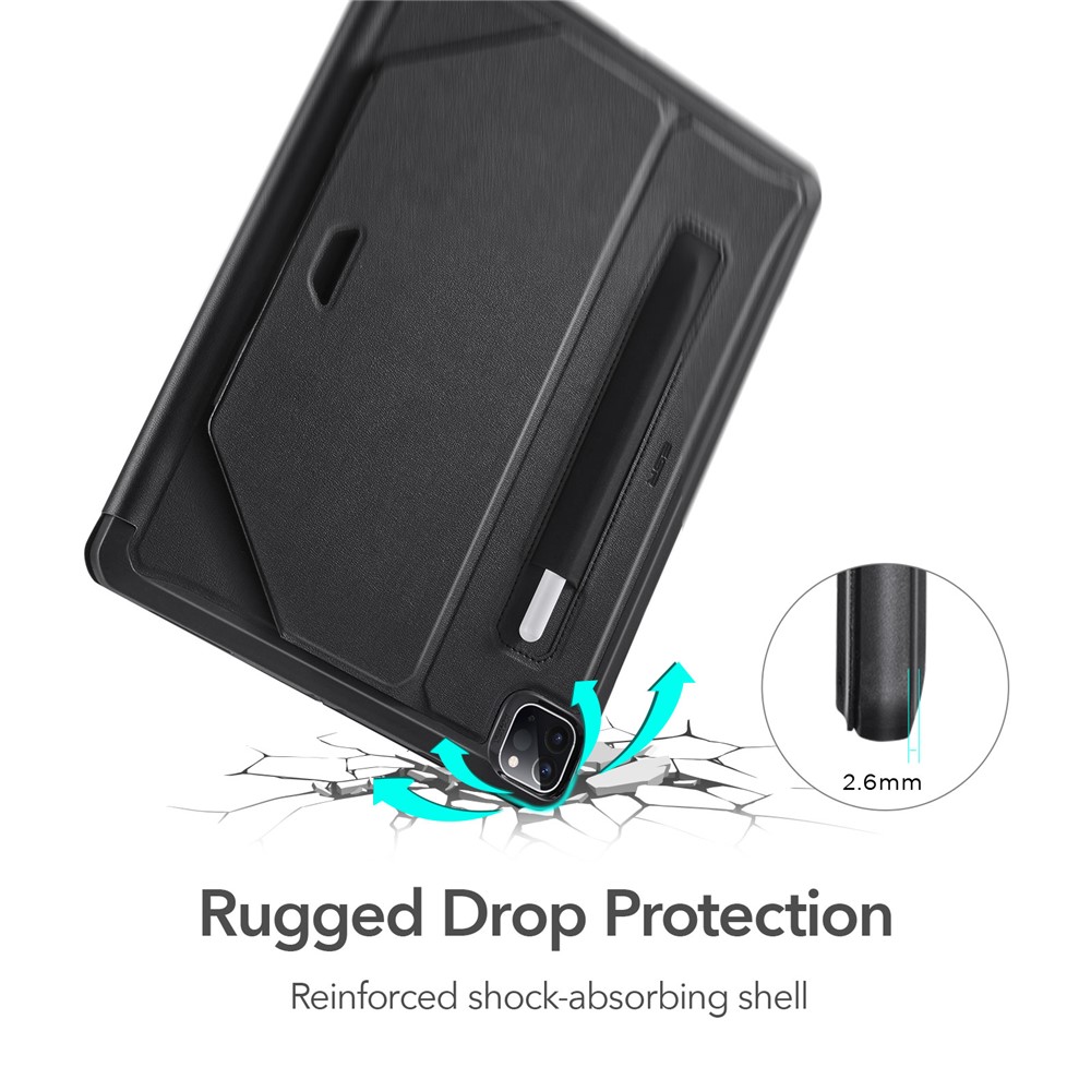 ESR Sentry Rugged Protection Multi-angle Stand Case with Pen Slot for iPad Pro 11-inch (2021) - Black-5
