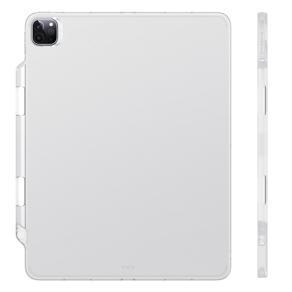 ESR Project Zero Seires Drop-Absorption TPU Bumper Frame Cover Case with Pen Slot for iPad Pro 12.9-inch (2021) - White-11