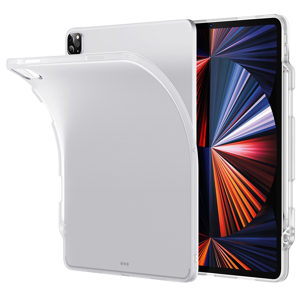 ESR Project Zero Seires Drop-Absorption TPU Bumper Frame Cover Case with Pen Slot for iPad Pro 12.9-inch (2021) - White-9