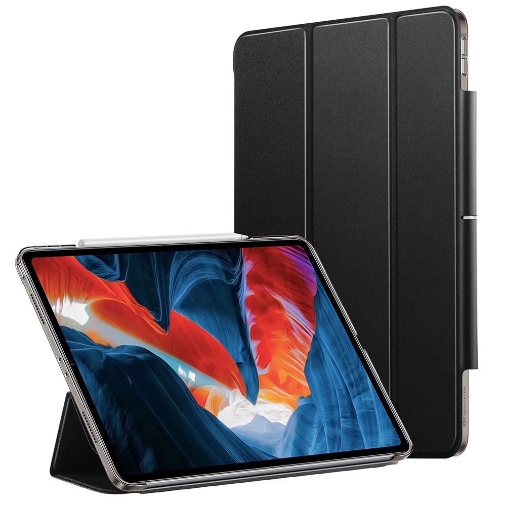 ESR Yippee Series Trifold Convenient Magnetic Attachment Smart Case for iPad Pro 12.9-inch (2021) - Translucent Black-10