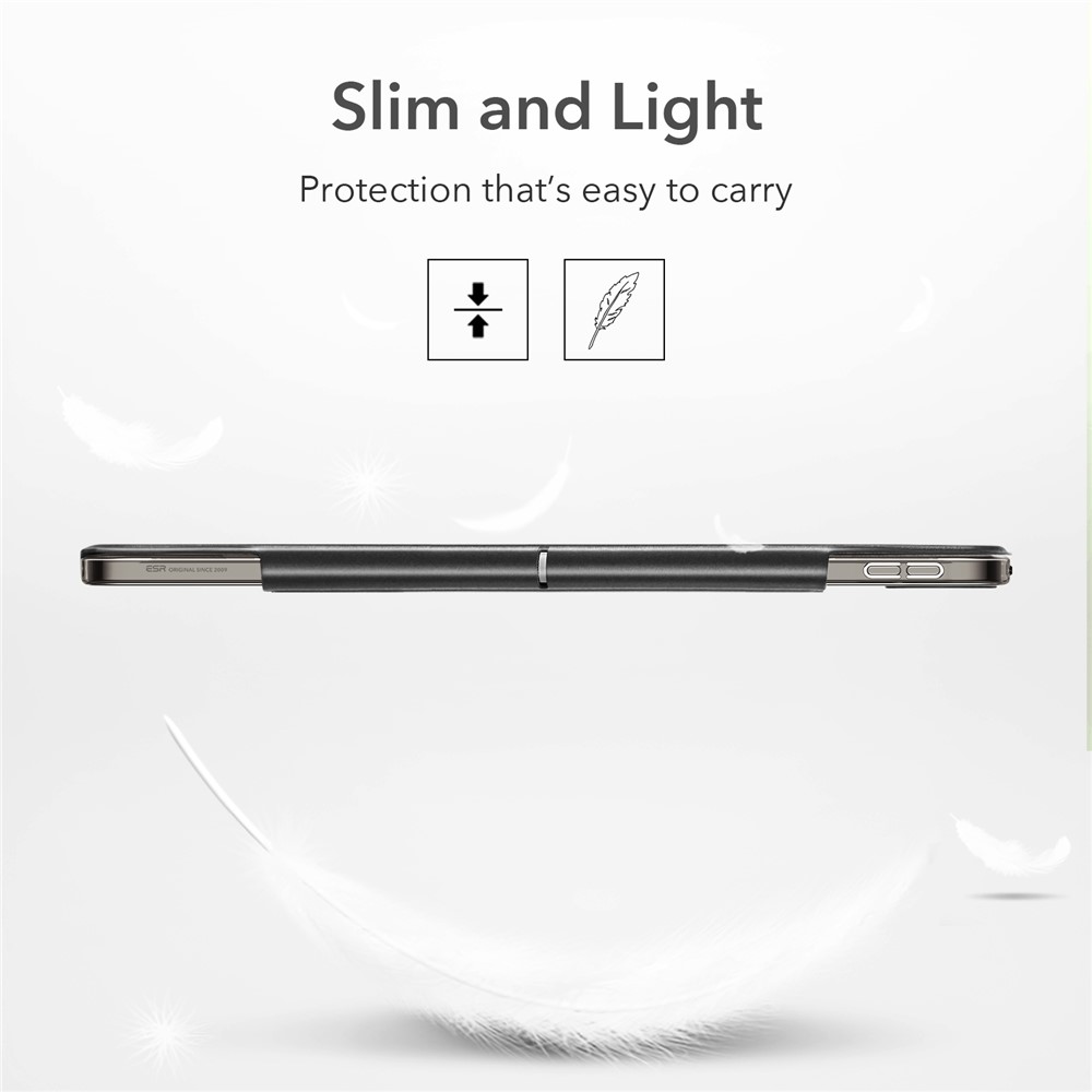 ESR Yippee Series Trifold Convenient Magnetic Attachment Smart Case for iPad Pro 12.9-inch (2021) - Translucent Black-7