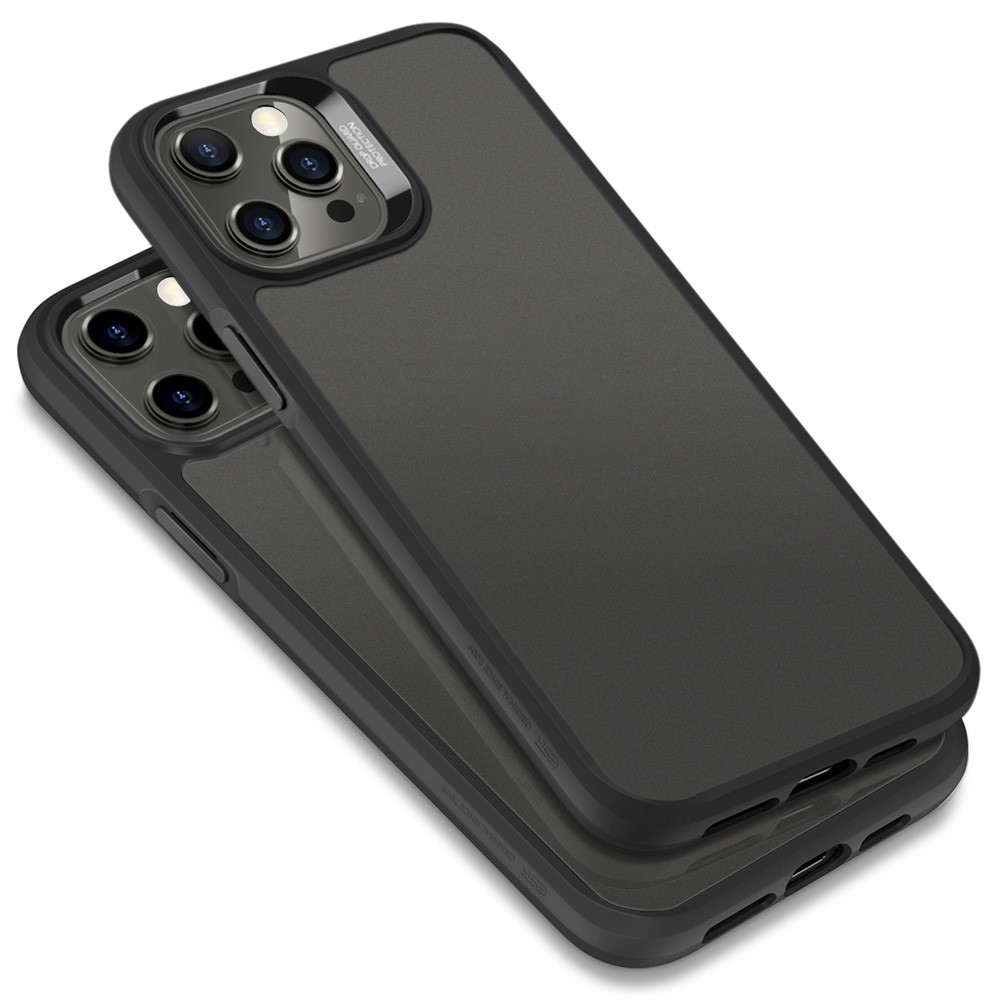 ESR Ice Shield Series 9H Tempered Glass Back Panel + Soft TPU Bumper Case Cover for iPhone 12 Pro Max 6.7 inch - Black-11