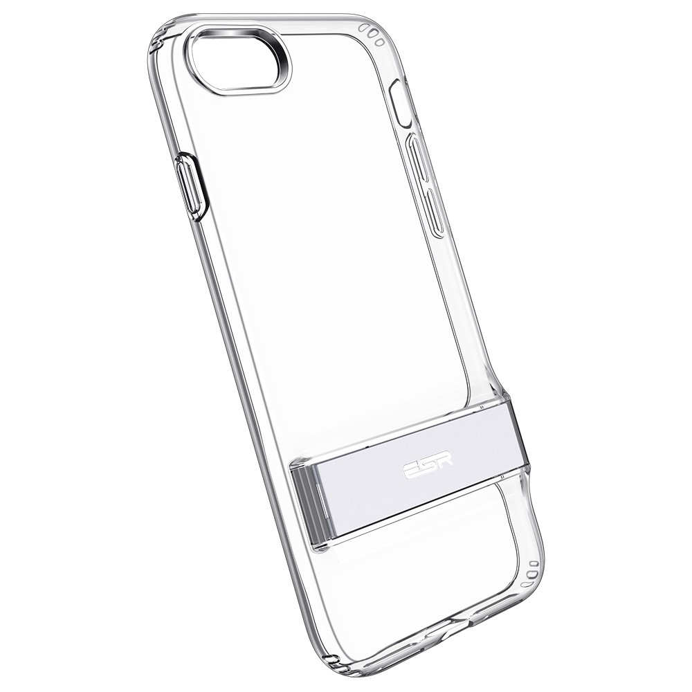 ESR Air Shield Boost Aluminium Alloy Kickstand + Hard PC Back + Flexible TPU Bumper Protective Cover for iPhone 7 4.7 inch/8 4.7 inch/SE (2nd Generation) - Transparent-11