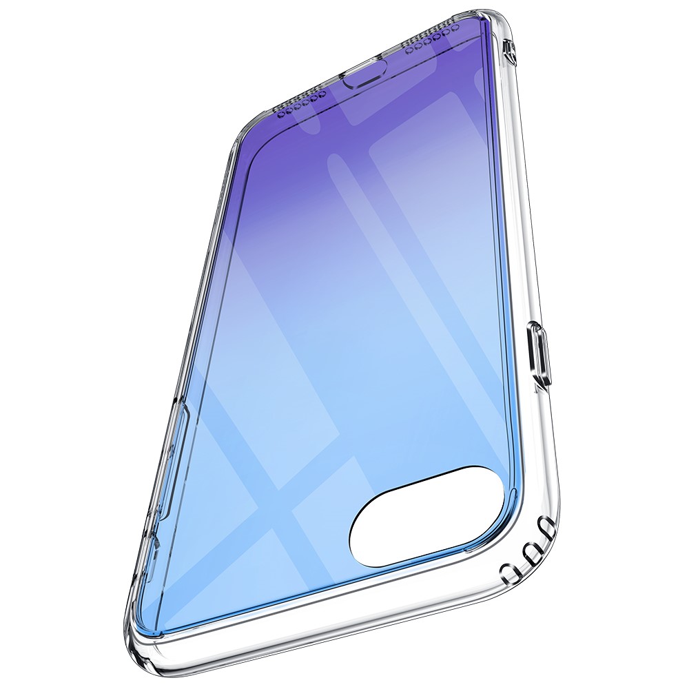 ESR Ice Shield Series 9H Tempered Glass + Soft TPU Frame Phone Case Cover for iPhone 7/8/SE (2nd Generation) - Blue/Purple-10