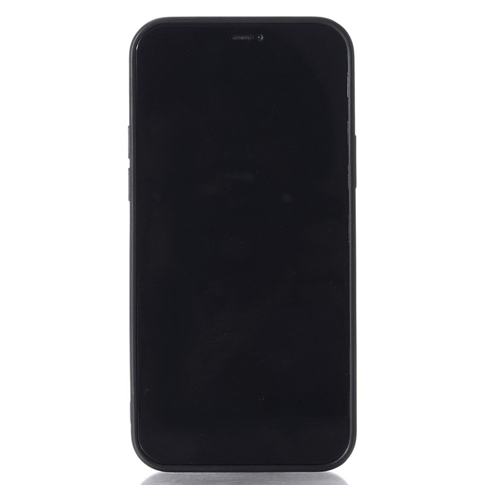 Precise Cut-Out Microfiber Leather Coated Soft TPU Phone Case for iPhone 12 mini 5.4 inch - Brown-4