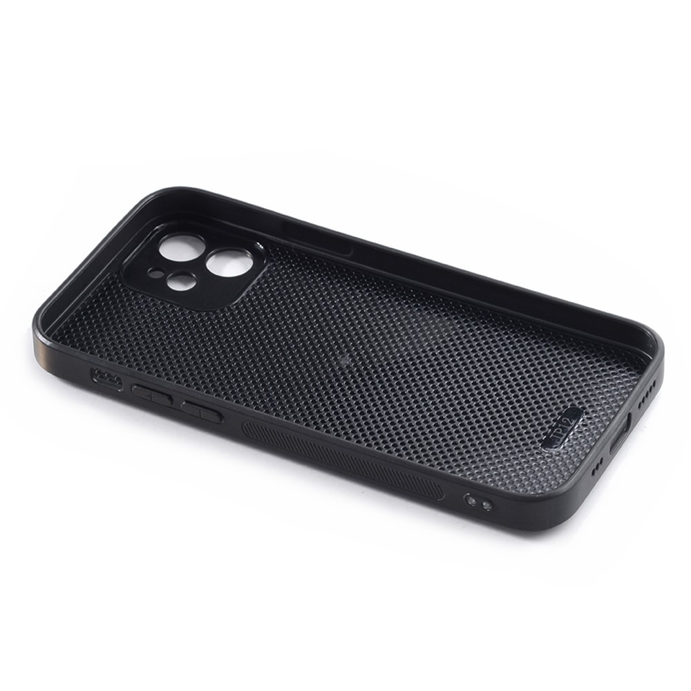 Precise Cut-Out Microfiber Leather Coated Soft TPU Phone Case for iPhone 12 mini 5.4 inch - Brown-9