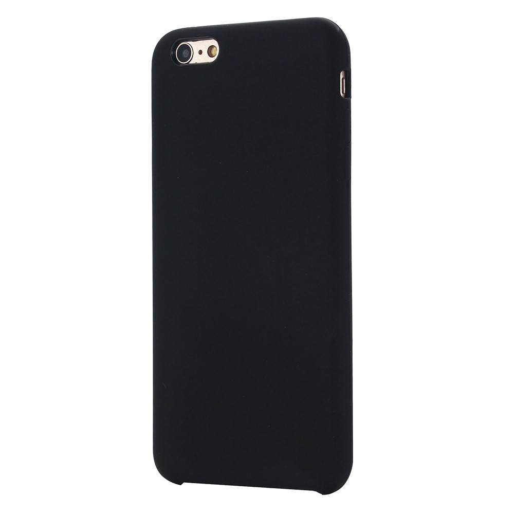Liquid Silicone Wrapped Edge Phone Shell Case for iPhone 6 Plus / iPhone 6s Plus - Black-2