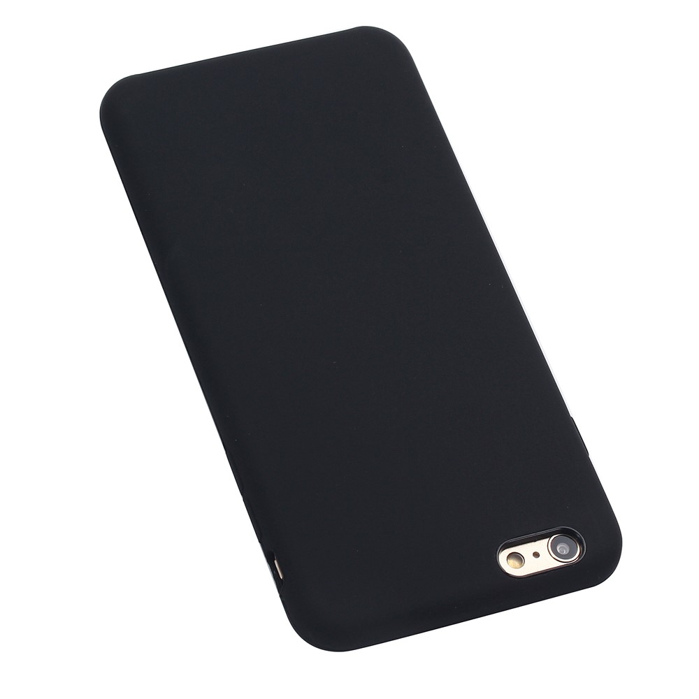 Liquid Silicone Wrapped Edge Phone Shell Case for iPhone 6 Plus / iPhone 6s Plus - Black-7