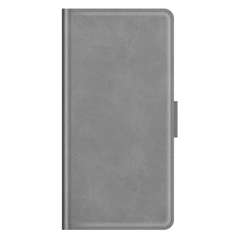 Dual Magnetic Clasp PU Leather Phone Case Shell with Wallet Stand for iPhone 11 6.1 inch - Grey-5