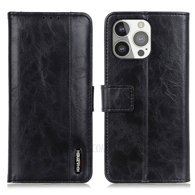 Wholesale KHAZNEH PU Leather Wallet Design Phone Stand Case for iPhone