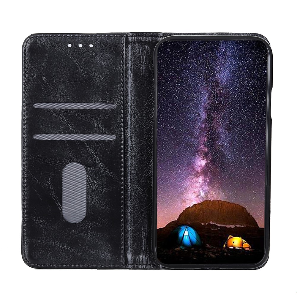 Magnetic Auto-absorbed Wallet Stand Leather Case Shell for iPhone 13 Pro 6.1 inch - Black-5