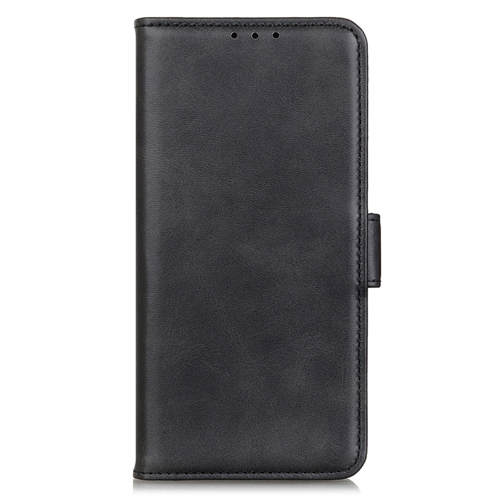 Wallet Design Sided Magnetic Clasp Leather Case Stand Cover for iPhone 13 Pro 6.1 inch - Black-2