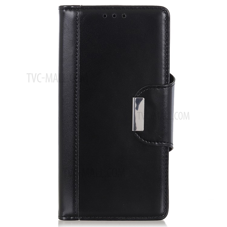 Business Style Stylish Elegant Soft Leather Flip Wallet Case with Magnetic Closure for iPhone 13 mini 5.4 inch - Black-2
