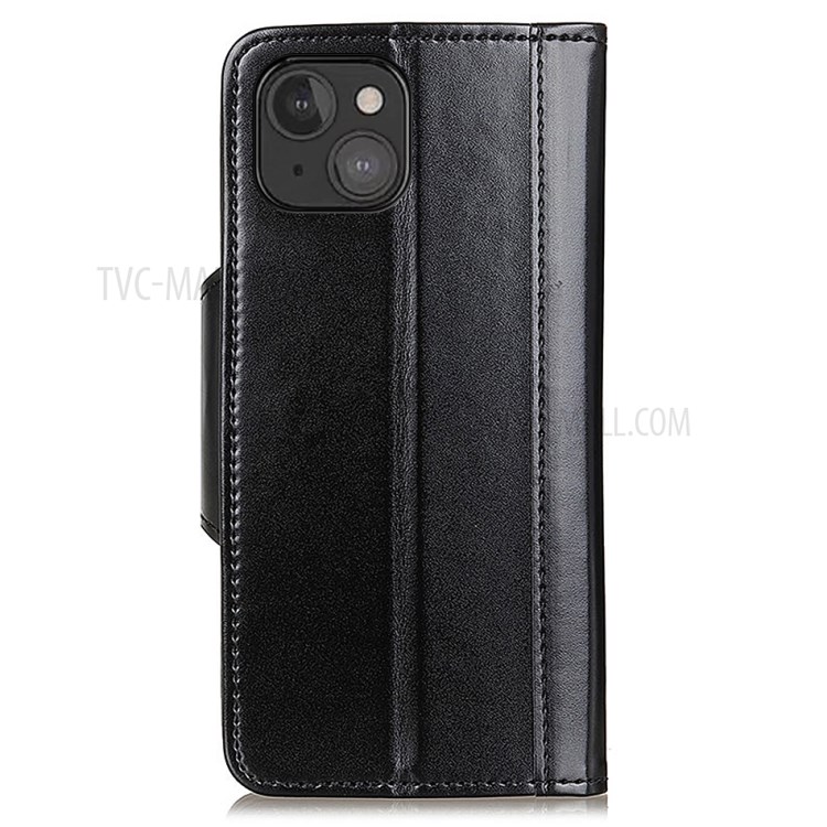Business Style Stylish Elegant Soft Leather Flip Wallet Case with Magnetic Closure for iPhone 13 mini 5.4 inch - Black-3