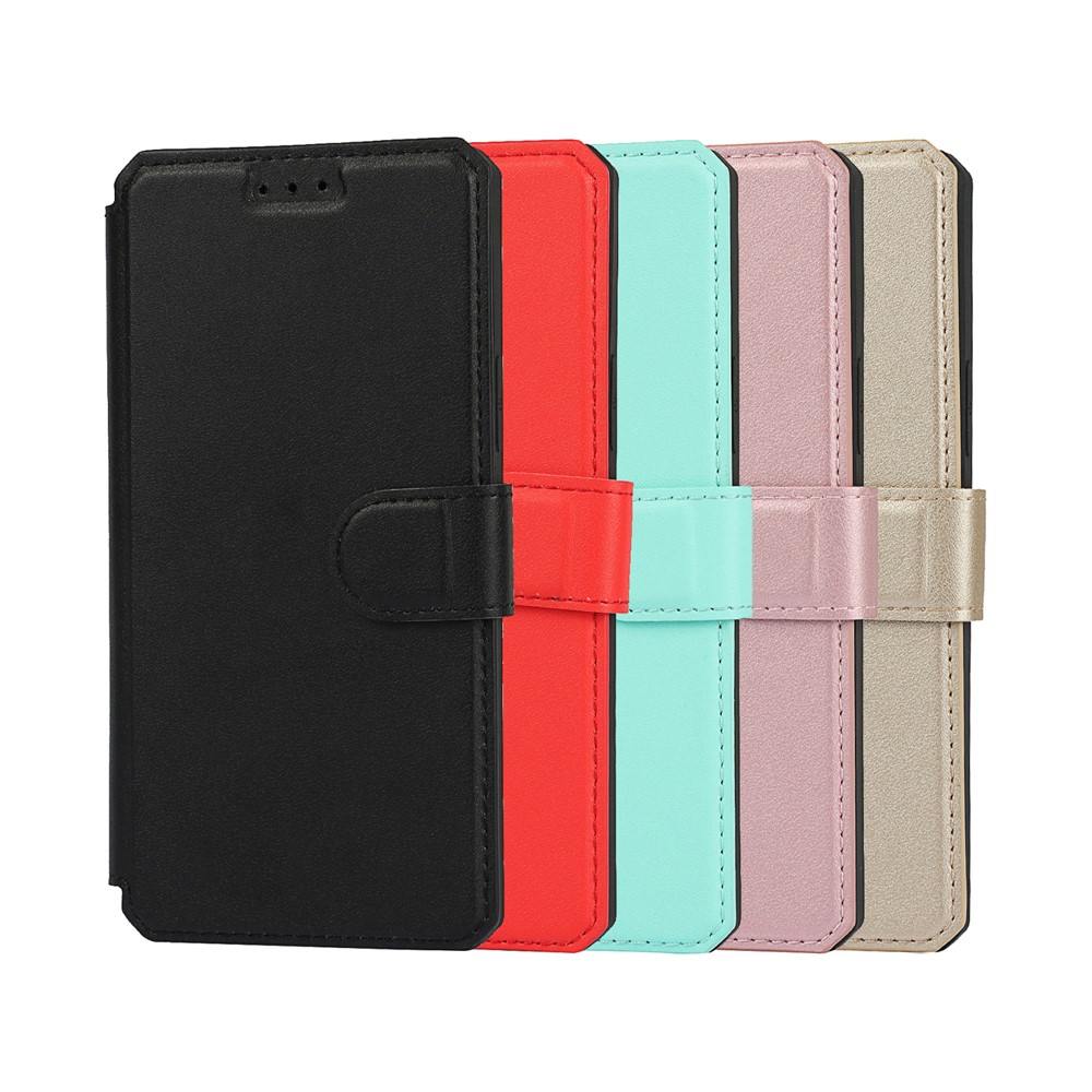 PU Leather Wallet Phone Cover with Wrist Strap for iPhone 12 Pro Max - Black-10