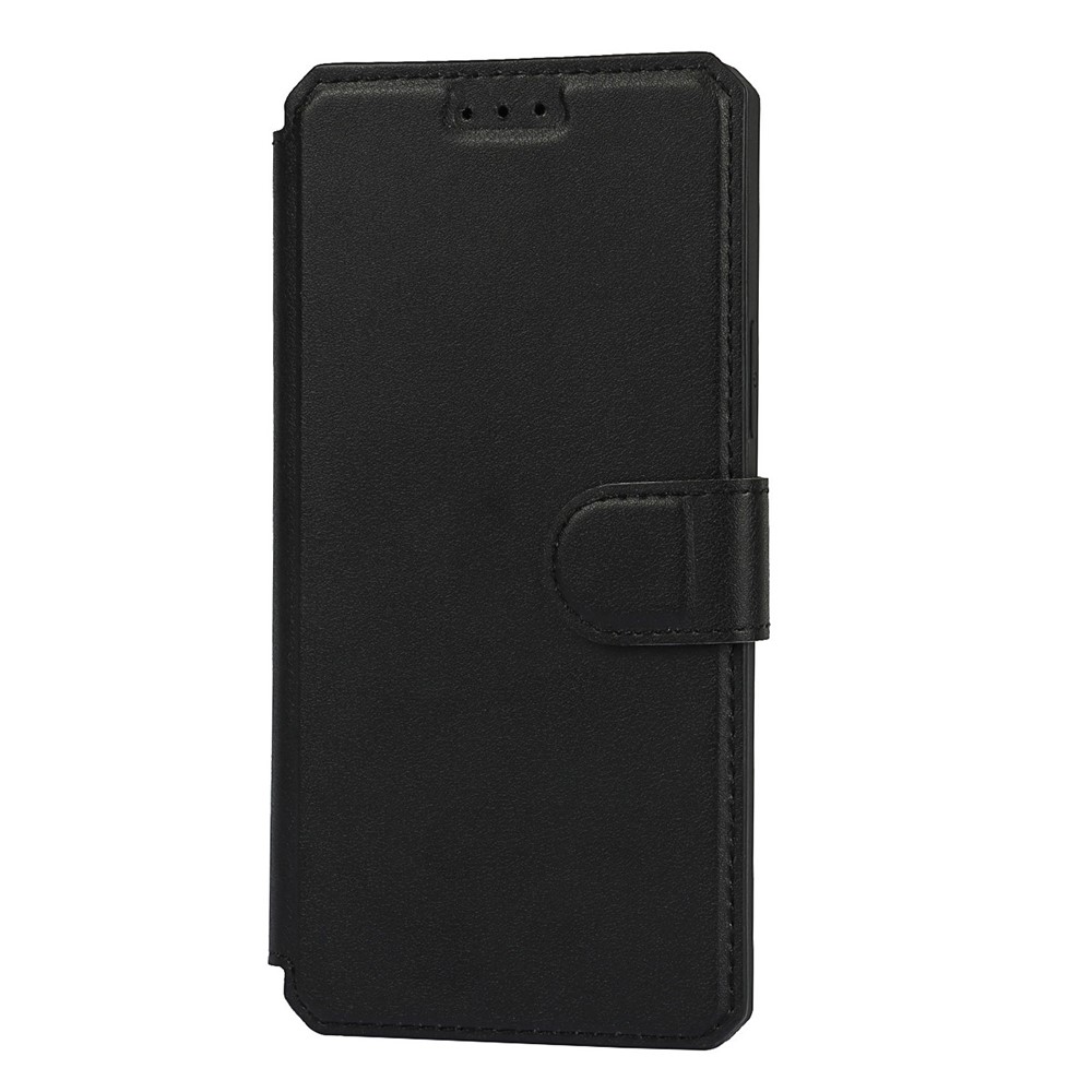 PU Leather Wallet Phone Cover with Wrist Strap for iPhone 12 Pro Max - Black-2