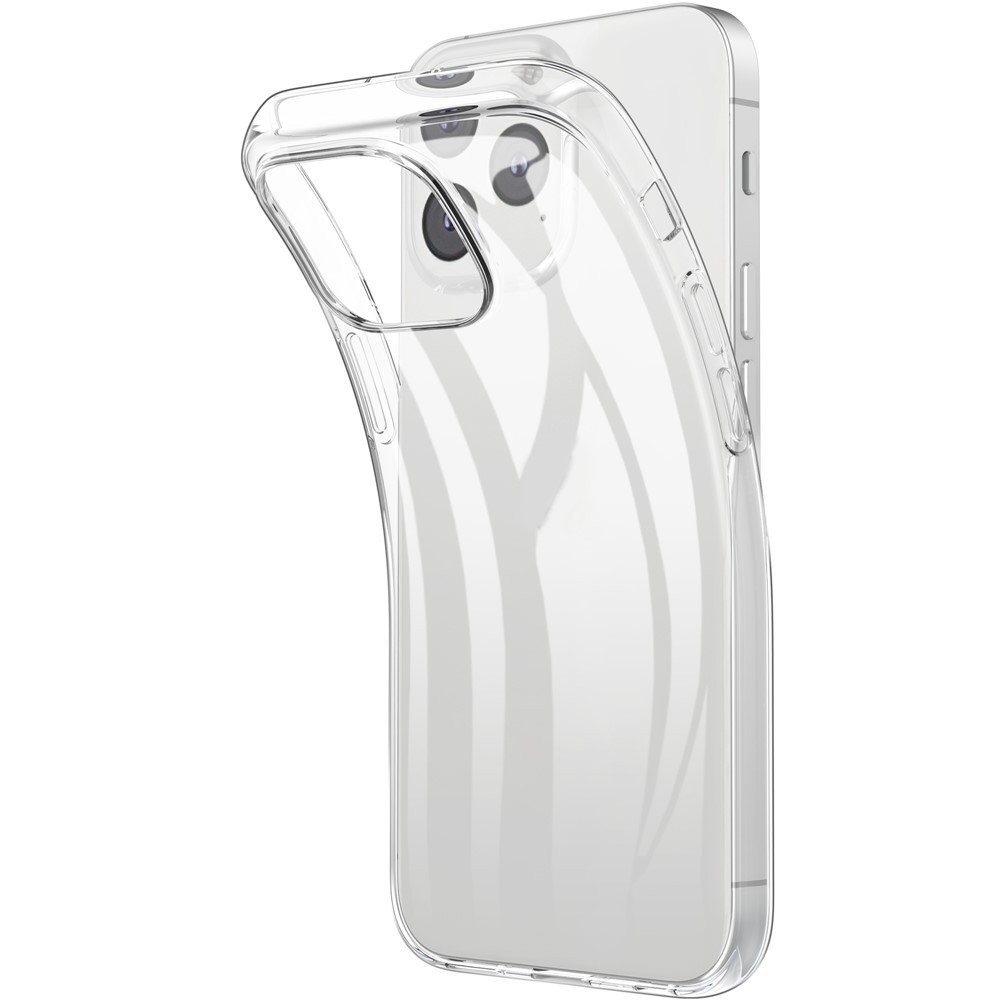 Anti-fingerprint Clear Flexible TPU Phone Case Shell for iPhone 13 Pro Max 6.7 inch-6