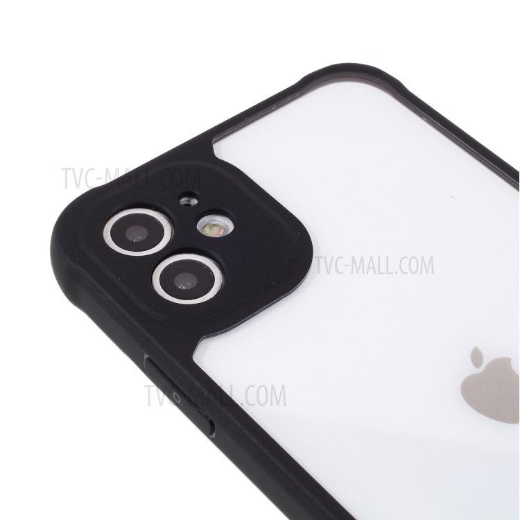 Drop Protection Full Body Matte TPU Acrylic Shockproof Anti-Scratch Protective Cover for iPhone 11 6.1 inch - Black-6
