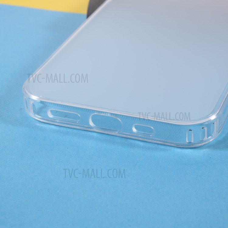 Matte Surface TPU + Acrylic Phone Protective Case for iPhone 12 Pro 6.1 inch - Black Button-6