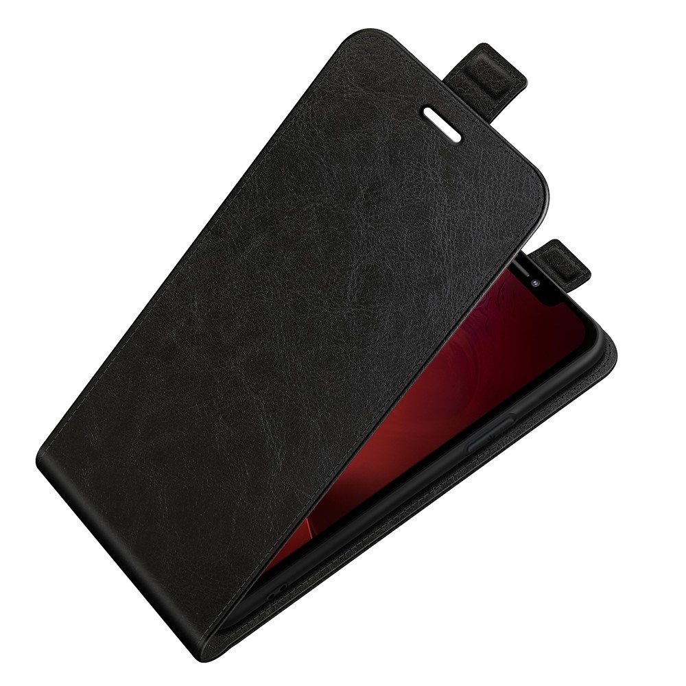 Crazy Horse Texture Vertical Flip PU Leather Phone Case with Card Slot for iPhone 13 mini 5.4 inch - Black-4