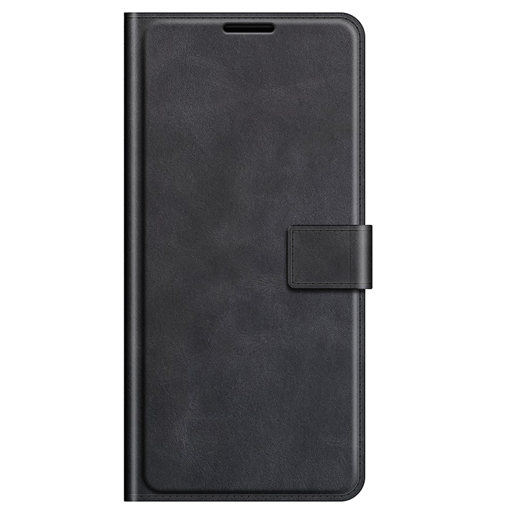 Folio Flip Magnetic Square Clasp Leather Case Protector with Wallet Stand for iPhone 13 6.1 inch - Black-8