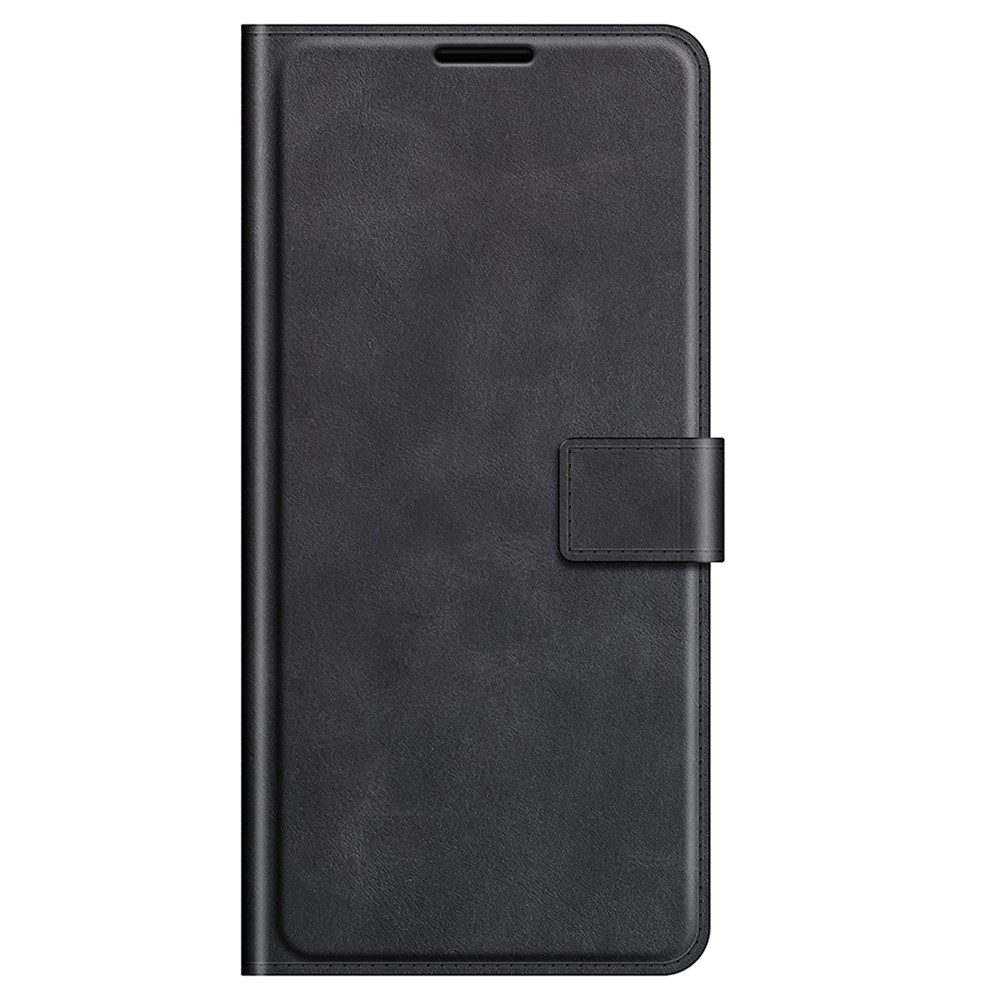 Folio Flip Magnetic Square Clasp Leder Hülle Beschützer Mit Brieftasche Für Iphone 13 6,1 Zoll - Schwarz-8