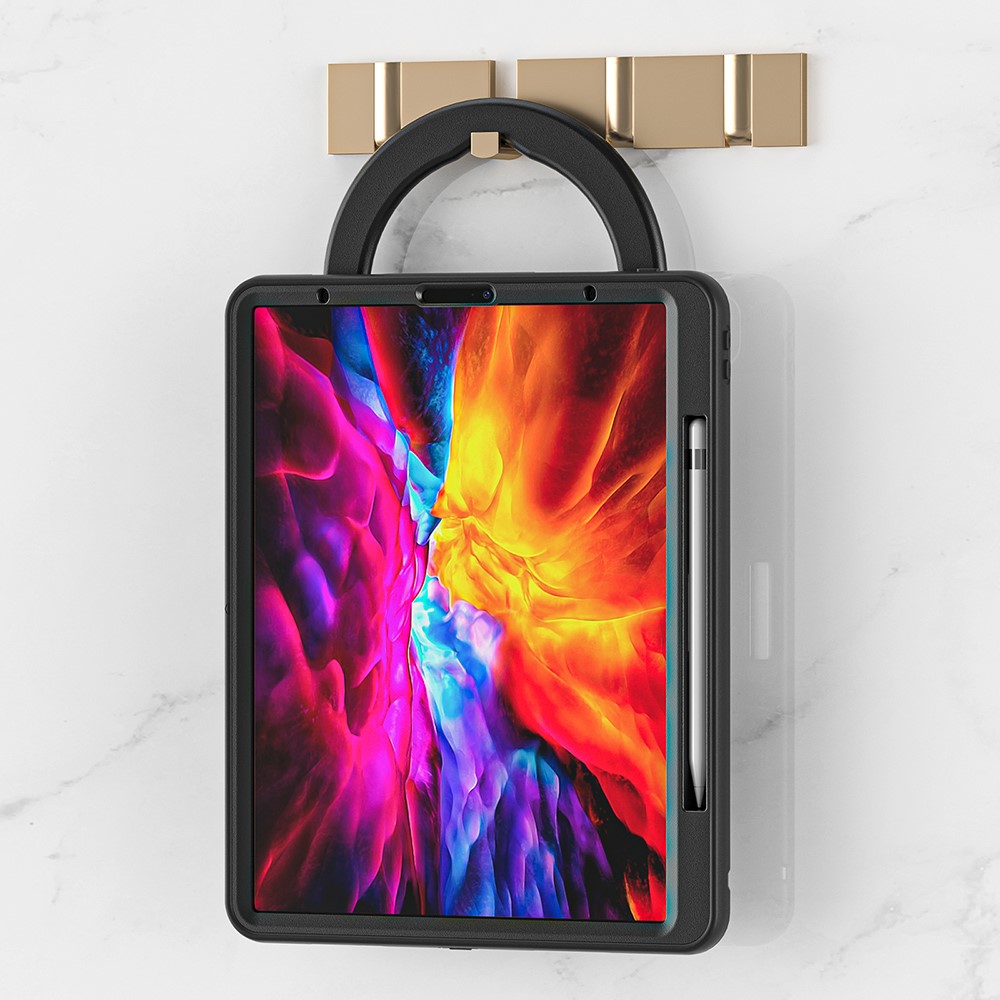 360° Rotatable Kickstand Design Tablet Cover for iPad Pro 12.9-inch (2020)/(2018) - Black/Black-31