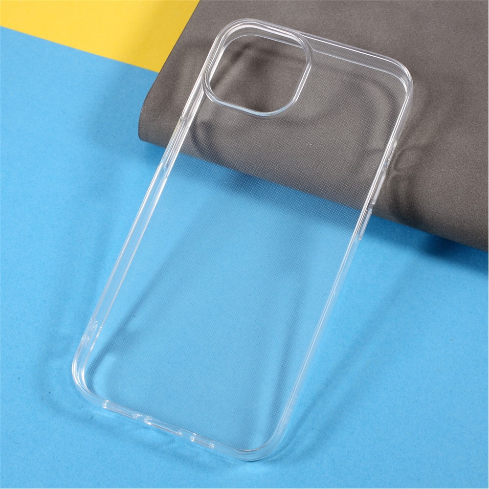 Flexible Clear TPU Scratch-Resistant Gel Rubber 1.5 mm Thick Soft Skin Protective Case Cover for iPhone 13 Pro Max 6.7 inch-2