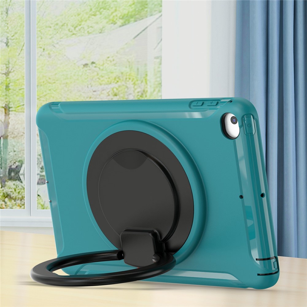 360° Rotary Kickstand Drop-Proof Tablet Protective Cover for iPad mini 4/(2019) 7.9 inch - Blue/Black-9