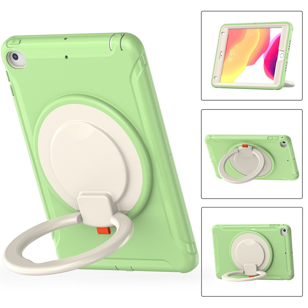 360° Rotary Kickstand Drop-Proof Tablet Protective Cover for iPad mini 4/(2019) 7.9 inch - Matcha Green-12